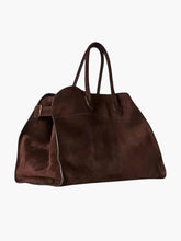 Henna Shopper Bag Vegane Wildleder Handtasche Damen Braun Schwarz