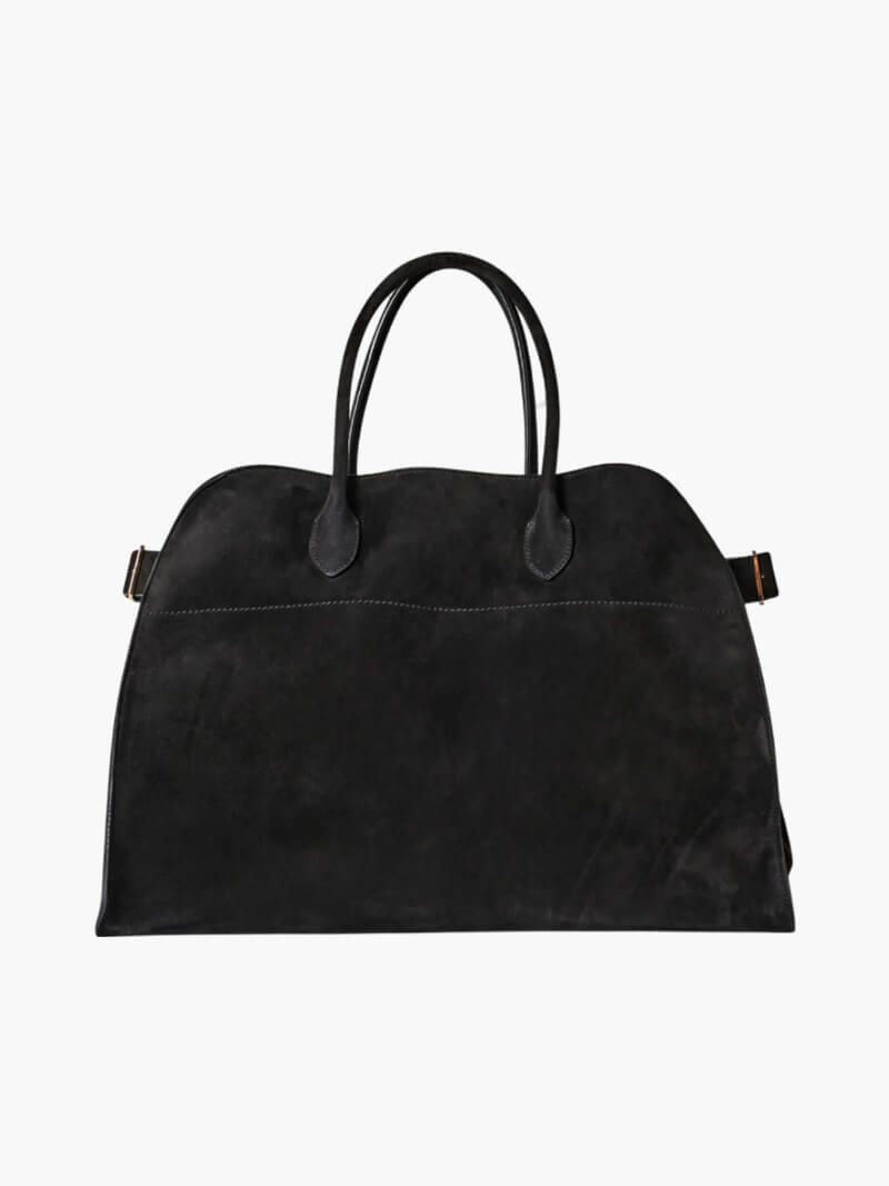 Henna Shopper Bag Vegane Wildleder Handtasche Damen Braun Schwarz