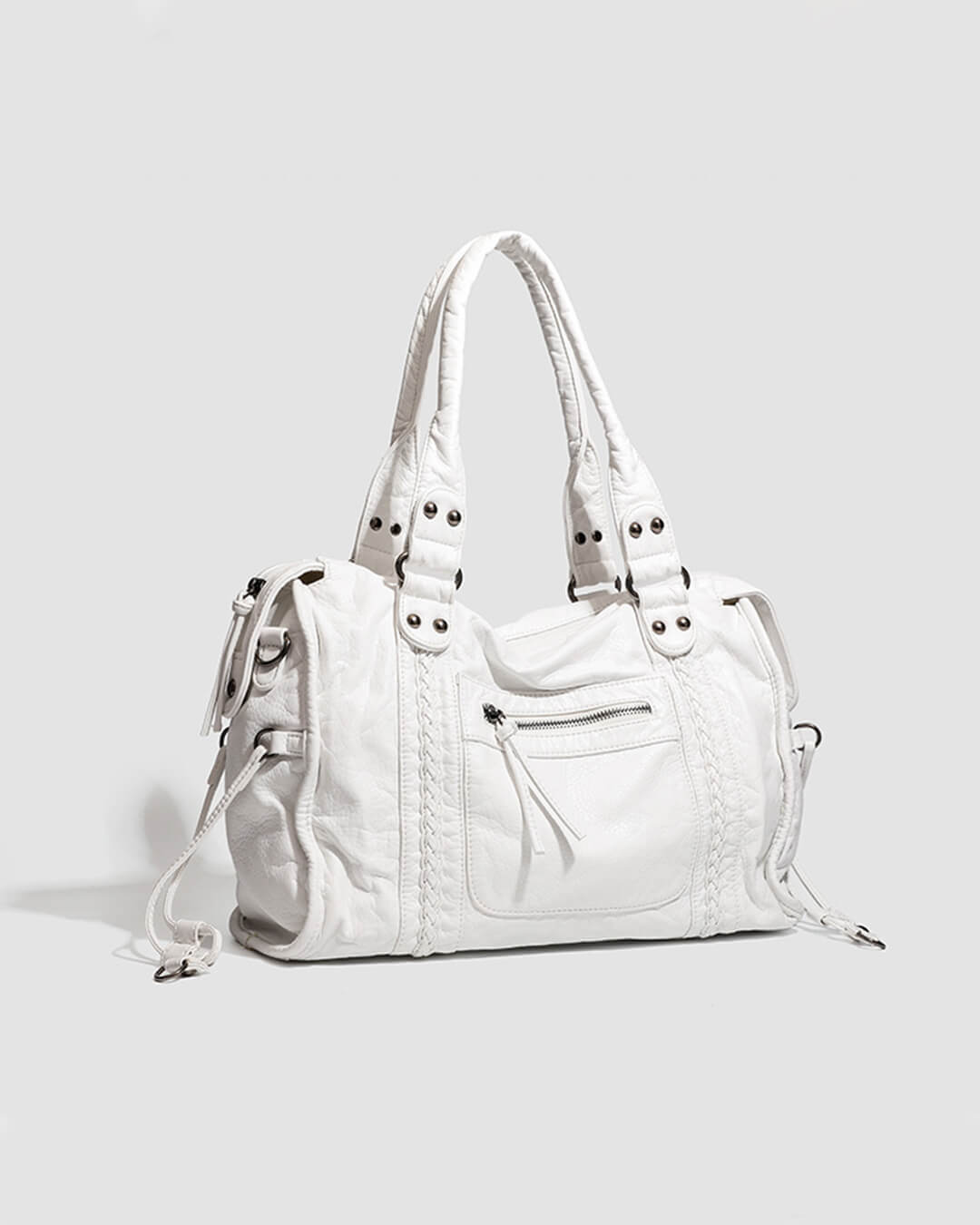 SOERA Tanja Schultertasche Damen aus veganem Leder in Schwarz
